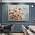 levne Květinové či botanické obrazy-olejomalba ručně malované umění na zeď velká velikost abstraktní jednoduché květiny bytové dekorace srolované plátno bez rámu nenatažené