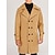billiga Trenchcoat för män-Vinterkappa Rock Peacoat Trenchcoat Företag Ledigt Höst Vinter 95% polyester 5% bomull Ytterkläder Kläder Hakslag
