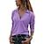 halpa Naisten perusyläosat-naisten t-paita perus plain moderni v kaula stard spring&amp;amp;  syksyn sininen purppuranvihreä beige