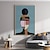 cheap People Paintings-Oil Painting Handmade Hand Painted Wall Art Contemporary Abstract Figures Geometric Color Blocks Home Decoration Decor Stretched Frame Ready to Hang