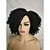 cheap Costume Wigs-Synthetic Wig Afro Curly Side Part Wig Short Black Synthetic Hair Women‘s Soft Party Easy to Carry Black / Daily Wear / Party / Evening / Daily Halloween Wig