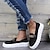 cheap Women&#039;s Sneakers-Women&#039;s Sneakers Plus Size Flyknit Shoes Daily Flat Heel Round Toe Casual Preppy Walking Tissage Volant Loafer Almond Black White