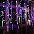 Недорогие LED ленты-3,5 м 5 м рождественские гирлянды занавески 96 светодиодов 216 светодиодов сосульки занавески 220 в фея гирлянды рождество новый год сад торговый центр крытый наружное украшение ес вилка