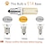 baratos Luzes LED de Dois Pinos-10 pçs 4 pçs 5w e14 g4 g9 bi pino led paisagem lâmpada 104leds smd 3014 500lm 50w halogênio equivalente para iluminação doméstica ac110v ac220v