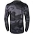 cheap Men&#039;s Jerseys-21Grams Men&#039;s Downhill Jersey Long Sleeve Mountain Bike MTB Road Bike Cycling Black Green Yellow Wolf Camo / Camouflage Bike Breathable Quick Dry Moisture Wicking Polyester Spandex Sports Wolf Camo