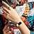 billige Fitbit urbånd-Urrem til Fitbit Charge 5 Ægte læder Udskiftning Rem Metal lås Justerbar Kvinder Mænd Blomstertrykt Armbånd