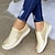 ieftine Adidași de Damă-Pentru femei Adidași Slip-On-uri Mărime Plus Size Adidași adezivi Pantofi albi În aer liber Zilnic Vară Toc Drept Vârf rotund De Bază Casual minimalism Plimbare Plasă Fermoar Culoare solidă Mată