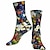 cheap Sports &amp; Outdoors-Socks Cycling Socks Bike Socks Sports Socks Road Bike Mountain Bike MTB Men&#039;s Women&#039;s Bike / Cycling 1 Pair Breathable Soft Comfortable Floral Botanical Cotton Green / Yellow Blue+Yellow Black