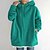 cheap Hoodie Jacket-Women&#039;s Winter Jacket Hoodie Coat Solid Color Sport Causal Long Sleeve Hoodie Regular Winter Fall Deep Purple Grass Green Black M L XL