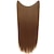 abordables Extensions synthétiques-24 pouces 50 grammes 100 grammes extension de cheveux synthétiques couleur progressive brun gris blond chaîne halo extensions de postiches