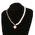 cheap Necklaces-Pendant Necklace Women&#039;s Chunky Pearl Cool Wedding Simple Unique Design Fashion Vintage European Gold Golden 2 45+5 cm Necklace Jewelry 1pc for Wedding Street Daily Club Festival