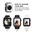 abordables Etui Smartwatch-[Pack de 4] étui compatible pour apple watch série 7 41mm, [pas de protecteur d&#039;écran] étui pare-chocs complet en cristal bling crystal pour iwatch série 7 femmes filles