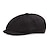 cheap Men&#039;s Hats-Men&#039;s Beret Hat Newsboy Cap Black khaki Linen 1920s Fashion Retro Formal Office Daily Solid / Plain Color Casual