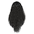 זול פיאות סינטטיות אופנתיות-פאות סינתטיות מתולתל חלק אמצעי הוכן באמצעות מכונה פאה ארוך שחור שיער סינטטי בגדי ריקוד נשים מפלגה אופנתי קל לנשיאה שחור
