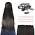 billiga Syntetiska förlängningar-24 tum 5 clips hårförlängningar för kvinnor rakt långt hår med hår med hög temperatur fiber syntetisk sjal hår