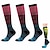 abordables Chaussettes de Vélo-3 paires de chaussettes de compression médicales graduées pour femmes&amp;amp;chaussettes hautes pour hommes 20-30mmhg (multicolore 1, petite/moyenne (taille américaine))