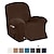 billige Ligge- og lænestole-sofa betræk stretch hvilestol betræk slipcover fløjl 2 pers. loveeseat hvid grå/grå blå med lomme almindelig ensfarvet blød holdbar vaskbar