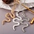 cheap Necklaces-Choker Necklace Chrome Men&#039;s Statement Unique Design Vintage Snake Snake Cool Necklace For Street Daily Carnival / Women&#039;s / Pendant Necklace