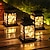 billige Pathway Lights &amp; Lanterns-ramadan eid lys solar utendørs lys lanterne vanntett hengende solcelle lanterne rgb/varm hvit 30leds natt lysstreng for hage uteplass juleferie fest dekorasjon