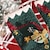 levne Dětské ponožky-Batole Unisex Vánoce Ponožky 4 páry Trávová zelená Tisk Tisk Ležérní Festival Vánoce Sladký 1-4 roky