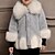 preiswerte Oberbekleidung-Kinder Mädchen Jacke &amp; Mantel Langarm Weiß Schwarz Rosa Einfarbig Pelzkragen Winter Grundlegend 1-12 Jahre / Kunstpelz / Modisch / warm halten