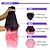 abordables Crocheter les cheveux-cheveux de tressage pré-étirés 6 packs tresse cheveux de tressage synthétiques professionnels noir à rose extension de cheveux de tressage torsion 24 pouces 6 packs pour la fête quotidienne