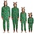 cheap Pajamas-Christmas Pajamas Family Look Deer Christmas pattern Christmas Gifts Print Gray Green Royal Blue Long Sleeve Active Matching Outfits / Sports / Fall / Spring / Casual