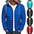cheap Softshell, Fleece &amp; Hiking Jackets-Men&#039;s Black Hoodie Bubble Coats Puffer Plain Jackets Winter Warm Quilted Zip Up Outwear Lightweight Padded Puffer Jacket with Hood Solid Jackets Thick Coat Winter Jacket Windproof Climbing Fishing