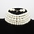 cheap Costumes Jewelry-Pearl Choker Necklace Earings 2 Pcs Flapper Accessories Vintage 1920s Roaring 20s Art Deco for Women