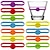 cheap Barware-6/12/24/36 Pieces Drink Markers, Glass Cup Wine Glass Bottle Strip Tag Marker, Silicone Drink Markers Wine Glass Charms Markers Tags for Cups Dentification, Cocktail Glass Party Solution for Guest