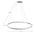 billiga Cirkeldesign-60 80 cm led taklampa cirkeldesign unik design metallmålade ytbehandlingar samtida modern 110-120v 220-240v endast dimbar med fjärrkontroll
