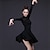 billige Latindansetøj-Latin Dans Sportstøj Trikot / Heldragtskostumer Solid Slidse Dame Træning Ydeevne Langærmet Høj Spandex