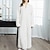 cheap Women&#039;s Robes-Women&#039;s Pajamas Robes Gown Bathrobes 1 pc Pure Color Plush Simple Comfort Home Daily Bed Flannel Warm Breathable V Wire Long Sleeve Basic Fall Winter White Gray
