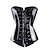 cheap Corsets-Corset Women&#039;s Tops Corsets Trachtenmieder Halloween Prom Birthday Party Party &amp; Evening Black Red Faux Leather Spandex Sexy Country Simple Style Buckle Lace Up Classic Retro Tummy Control Pure Color