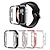 abordables Etui Smartwatch-[Pack de 4] étui compatible pour apple watch série 7 41mm, [pas de protecteur d&#039;écran] étui pare-chocs complet en cristal bling crystal pour iwatch série 7 femmes filles
