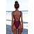 cheap One-piece swimsuits-Women&#039;s Swimwear One Piece Monokini Bathing Suits Swimsuit Tummy Control Slim Solid Color Green Blue White Black Pink Padded Bathing Suits New Fashion Sexy / Padded Bras