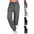 cheap Exercise, Fitness &amp; Yoga Clothing-Women&#039;s Joggers Cargo Pants High Waist Pants Bottoms Wide Leg Side Pockets Breathable Quick Dry Moisture Wicking Navy Light Gray Dark Gray Zumba Belly Dance Yoga Plus Size Winter Sports Activewear