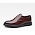 baratos Sapatos Oxford para Homem-Homens Oxfords Sapatos de vestir Casual Clássico Diário Couro Ecológico Preto Marron Outono Primavera
