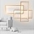 Недорогие Потолочные светильники-101 см геометрические формы потолочные светильники светодиодные окрашенные алюминиевые отделки современные 220-240в