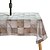 baratos Toalhas de Mesa-toalha de mesa retangular para exterior toalha de mesa de poliéster à prova de derramamento com orifício de guarda-chuva com zíper para mesas externas de pátio