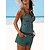 cheap Tankinis-Women&#039;s Swimwear Tankini 2 Piece Swimsuit Push Up Polka Dot Green Black Army Green Vest Bathing Suits New Casual Vacation / Sports / Summer / Padded Bras