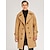 billiga Trenchcoat för män-Vinterkappa Rock Peacoat Trenchcoat Företag Ledigt Höst Vinter 95% polyester 5% bomull Ytterkläder Kläder Hakslag