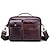 cheap Men&#039;s Bags-Men&#039;s Unisex Bags Cowhide Messenger Bag Crossbody Bag Zipper Vintage Daily Outdoor Retro Black Coffee