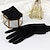 billige Festhandsker-Fløjl Håndledslængde Handske Elegant / minimalistisk stil Med Solid Bryllup / festhandske