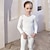 abordables Tenues de danse enfants-Tenues de Danse pour Enfants Ballet Tenues de Sport Haut Couleur Unie Fille Entraînement Utilisation Manches Longues Taille haute Mélange de Coton