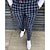 cheap Chinos-Men&#039;s Trousers Chinos Chino Pants Jogger Pants Plaid Dress Pants Pocket Lattice Breathable Outdoor Full Length Casual Daily Fashion Casual Light Green Blue Micro-elastic