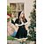 Χαμηλού Κόστους Στολές Άγιος Βασίλης &amp; Χριστουγεννιάτικα Κοστούμια-Santa κοστούμι Στολές Ηρώων Ενηλίκων Γυναικεία Χριστούγεννα Καθημερινά Ρούχα Χριστούγεννα Γιορτές / Διακοπές Τερυλίνη Πράσινο Γυναικεία Ανετα Αποκριάτικα Κοστούμια Συμπαγές Χρώμα / Φόρεμα / Σάλι