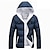 cheap Softshell, Fleece &amp; Hiking Jackets-Men&#039;s Warm Hooded Puffer Jacket Thicken Padded Winter Coat Fleece Jacket Outdoor Thermal Breathable Lightweight Soft Outerwear Winter Jacket Parka Skiing Snowboard Fishing Red black Black