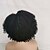Недорогие Парики к костюмам-синтетический парик афро кудрявый парик с боковой частью короткие черные синтетические волосы женские мягкие вечерние легко носить с собой черный / повседневная одежда / вечеринка / вечер /
