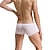 baratos Moda Íntima para Homem Confortável-Homens 1 pacote Roupa Íntima Cueca Boxer Básico Poliéster Cor imaculada Cintura Baixa Azul Claro Preto